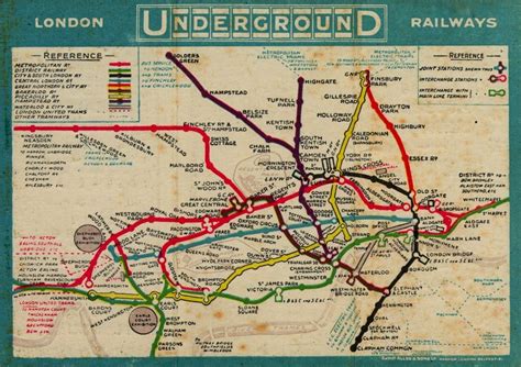 London Underground Tube Map 1910 Thing 1 Londres Fotos