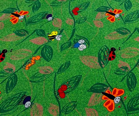 Buzzy Bugs Wall To Wall Carpet For Kids