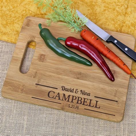 Exclusive Customized Couples Cutting Board Monogram Online
