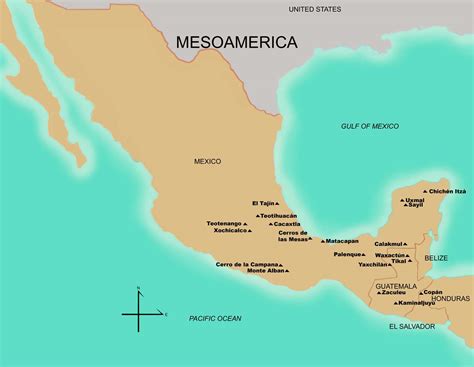 Mapa De Las Culturas De Mexico