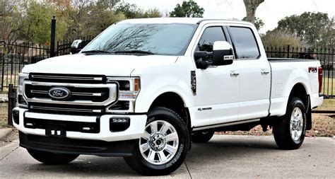 2020 Ford F 350 Super Duty Platinum 117 Miles White Power Stroke 67l