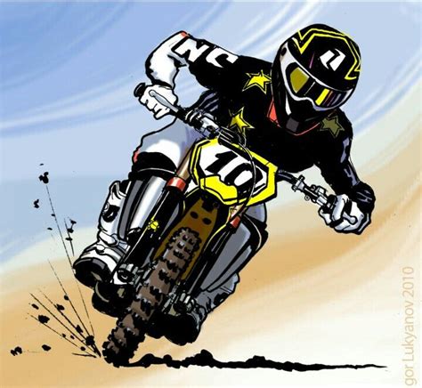 Пин от пользователя Luiz Mazza на доске Dirt Bikes Cartoon Art