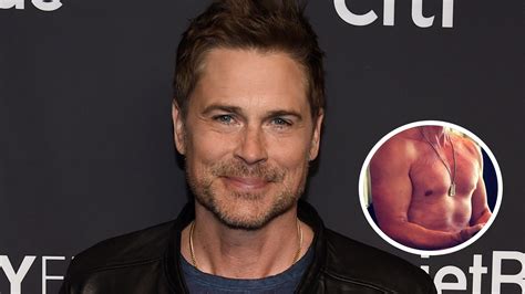 Watch Access Hollywood Interview Rob Lowe Flashes Rock Hard Abs In Sexy Shirtless Snap