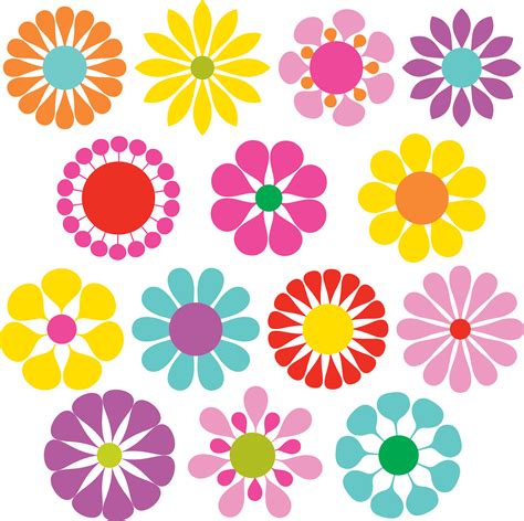 Simple Flower Vector Clip Art Download Free Clipart C