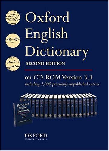 The Oxford English Dictionary Second Edition On Cd Rom Version 31