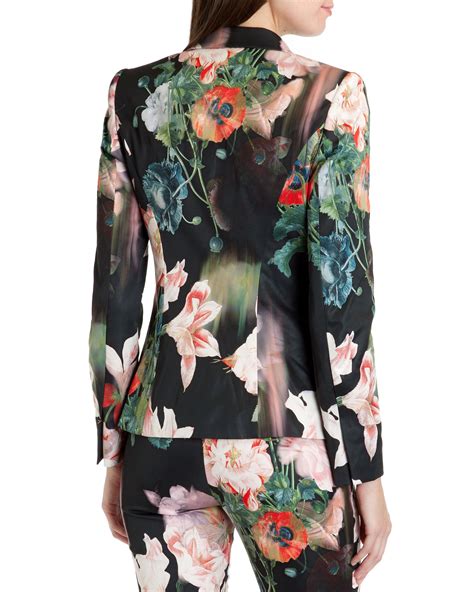 Ted Baker Ohiyo Opulent Bloom Suit Jacket In Black Lyst