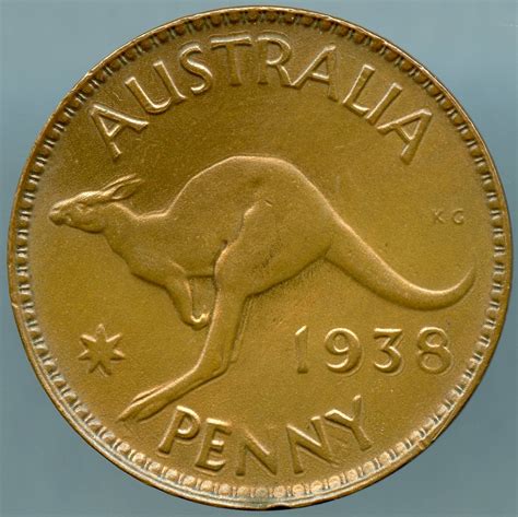 Australia 1938 Penny Km 36 Au