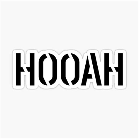 Hooah Stickers Redbubble