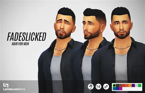 A Short Spikey Hair With Faded Sides For Your Sim Luumia
