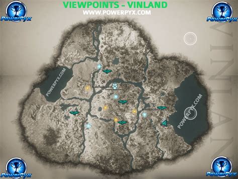 Assassins Creed Valhalla Viewpoint Locations Map