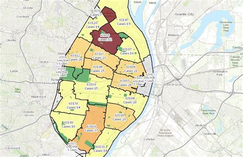 Map Of St Louis County With Zip Codes Sema Data Co Op