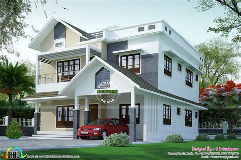 4 Bhk Modern House In 2512 Sq Ft House Balcony Design Kerala House