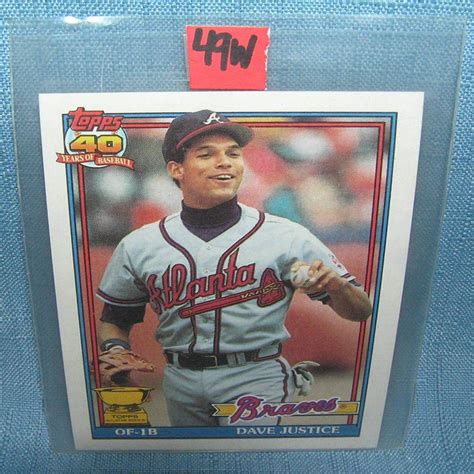 Baseball almanac is pleased to present a unique set of rosters not easily found on the internet. Lot - DAVID JUSTICE ROOKIE BASEBALL CARD