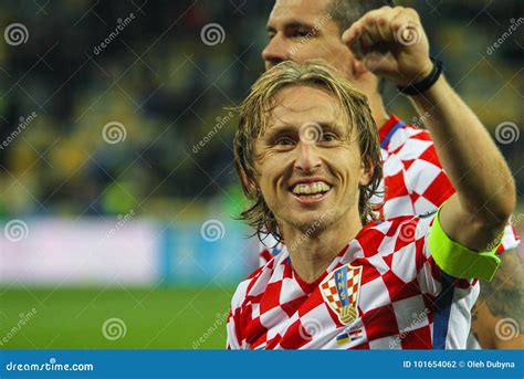 Midfielder Of The National Team Of Croatia Luka Modric Editorial