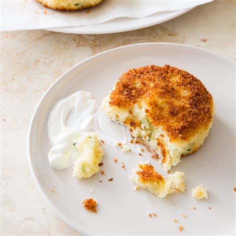 Cheddar And Scallion Mashed Potato Cakes Cooks Country