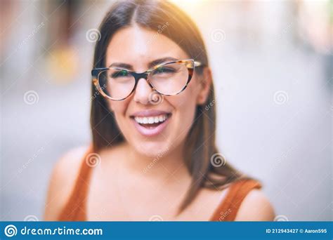 Young Beautiful Woman Smiling Happy And Confident Stock Image Image