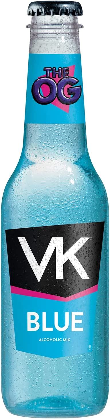 Vk Blue Alcopop Plastic Bottles 24 X 275ml Case Uk Grocery
