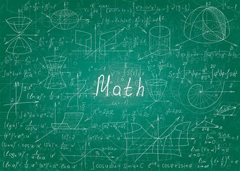 Math Physics Formulas Chalkboard Stock Illustrations 483 Math Physics