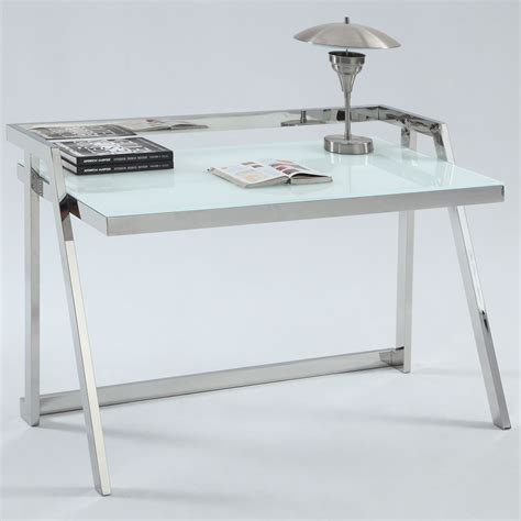 Chintaly 6008 Dsk B6008 Dsk T Desk Stainless Steel White Painted