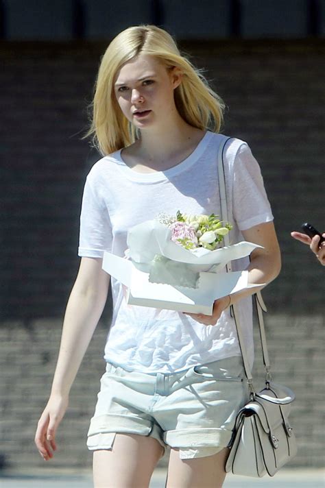 Elle Fanning Braless With Panty Peek Out About In Beverly Hills Hot
