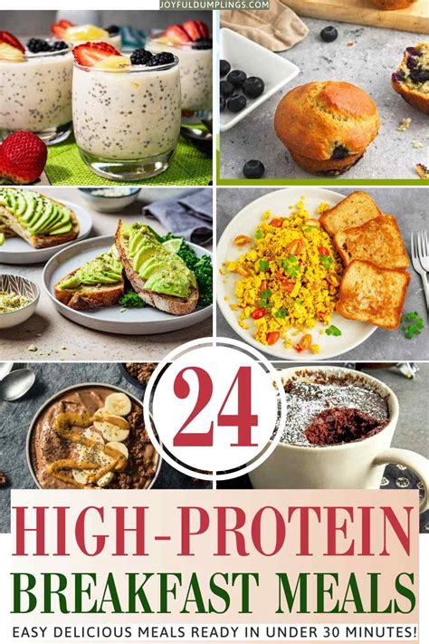 24 High Protein Breakfast Ideas That Are Easy To Make Keep You Full And Energized Joyful