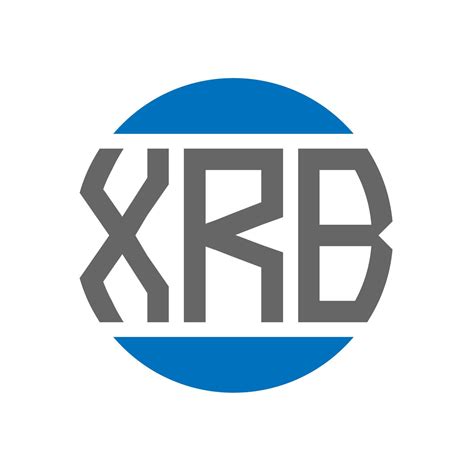 Xrb Letter Logo Design On White Background Xrb Creative Initials