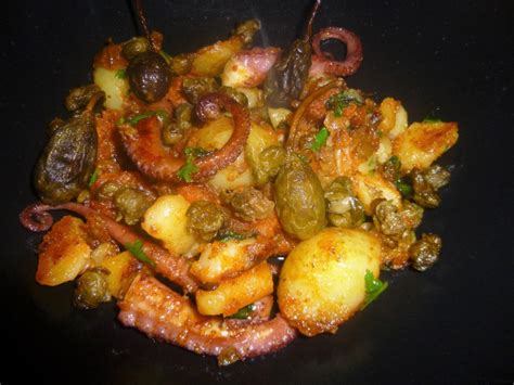 This dish absolutely stole the show for me. Amazing Octopus with Chorizo, Potatoes, Lemon and Capers ...