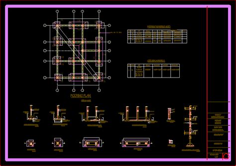 Section Of Foundation Is Given In 2d Autocad Dwg Draw