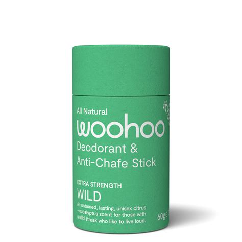 Woohoo Natural Deodorant Stick Wild 60g Aussie Pharma Direct
