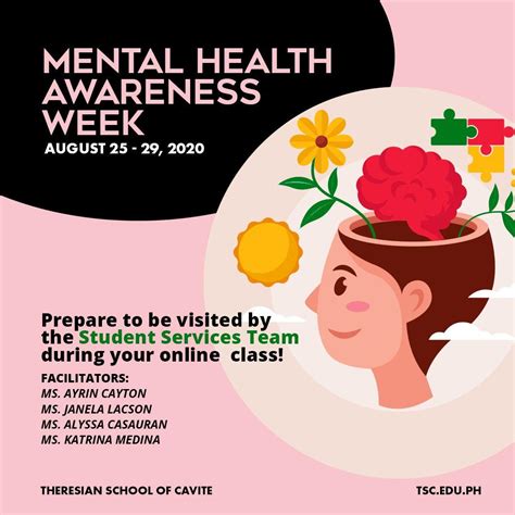 Tsc Mental Health Awareness Week Theresian School Of Cavite Inc