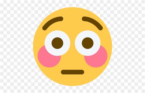 Dazed Face Flushed Flirt Flushed Emoji Discord Free Transparent Png