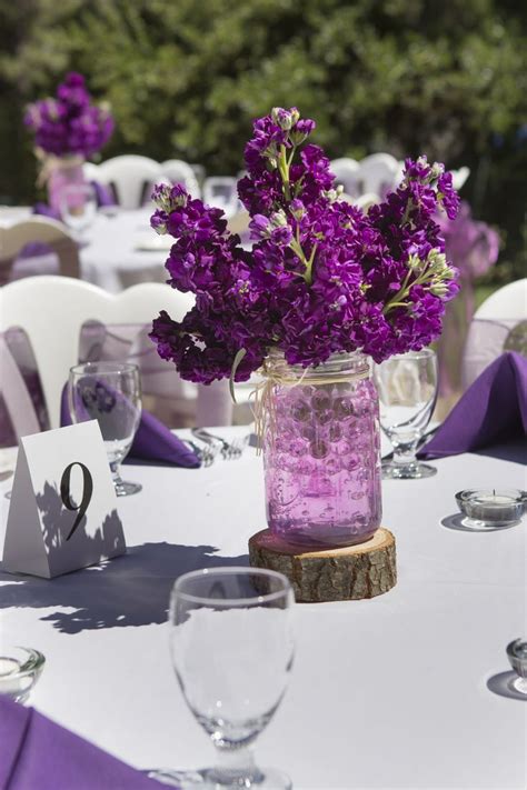 Floral Design 4 Wedding Purple Centerpieces Wedding Centerpieces