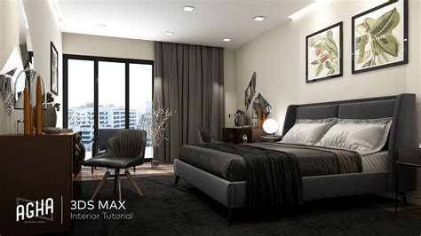 3ds Max Bedroom Interior Tutorial Modeling Design Vray Render