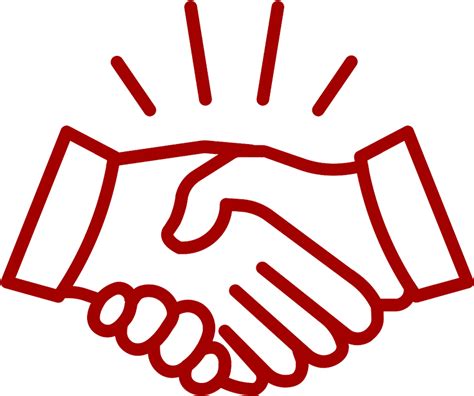Handshake Icon White Hands Shaking Icon Clipart Full Size Clipart
