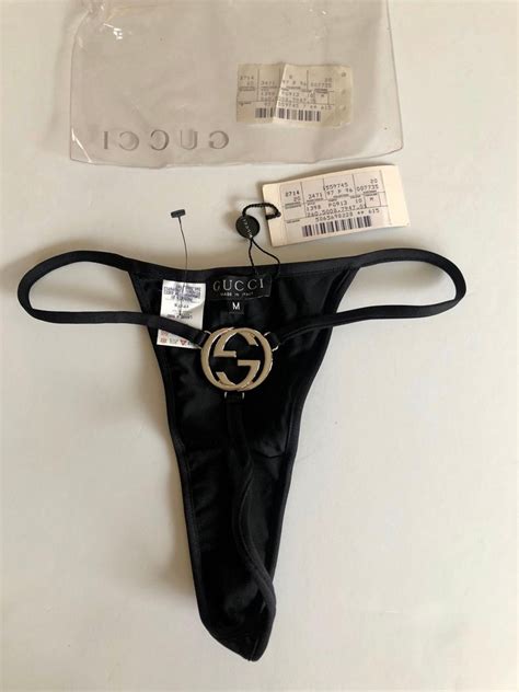 Tom Ford For Gucci Ss 1997 Runway Vintage Logo G String Thong Panty