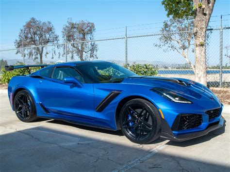 2019 Corvette Zr1 Coupe With Delivery Miles Is A True Elkhart Lake Blue