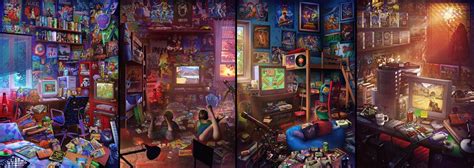 Artstation The Ultimate 90s Gaming Room Ph