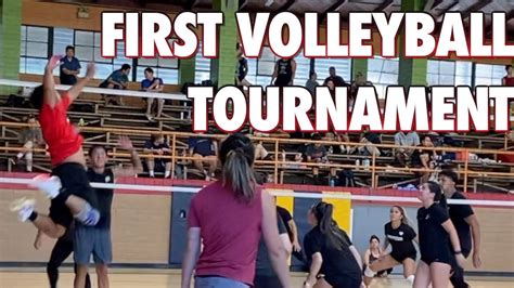 My First Competitive Coed Volleyball Tournament Youtube