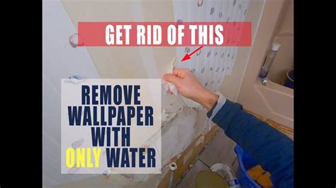 How To Remove Wallpaper Easily And Fast Using Only Water Youtube