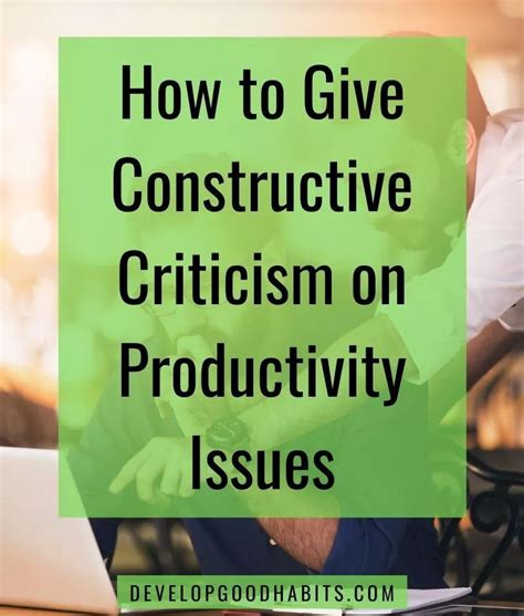 9 Constructive Criticism Examples For Your Workplace Artofit