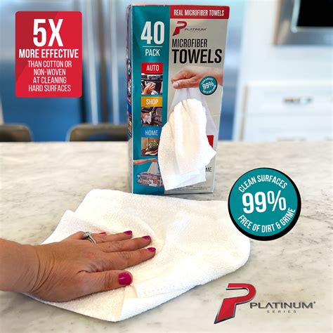 Microfiber Towel 40 Pack Platinum Series Autoplatinum Series Auto