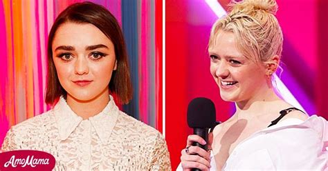 Game Of Thrones Star Maisie Williams Sports Bleach Blond Hair And