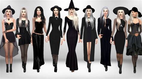 Modern Day Witches Sims 4 Dresses Sims Sims 4