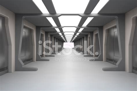 Futuristic Hallway Stock Photo Royalty Free Freeimages