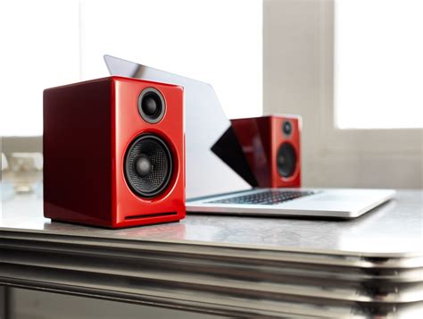 Audioengine A2 Red Powered Speakers