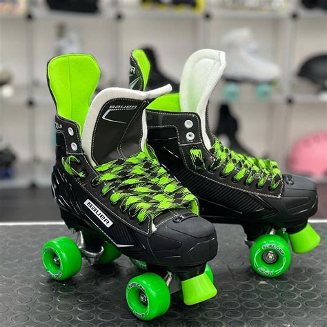 Bauer X Ls Custom Quad Roller Skates Ventro Pro Wheels Rollback World