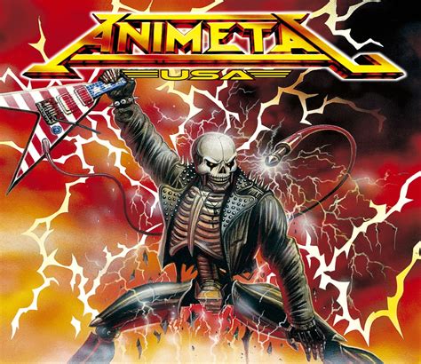 Animetal Heavy Metal Anime Dark Skull Guitar Wallpaper