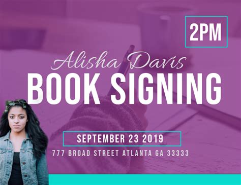 Book Signing Template Postermywall