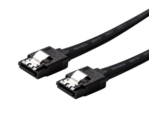 Dynamix Sata 6gbs Data Cable With Latch Black 05m At Mighty Ape Nz