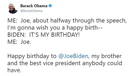 Obama Tweets Biden Birthday Meme